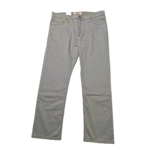 Wrangler Authentics Men's Pants 36x30 Khaki Stretch Cotton Blend Straight Fit... - Picture 1 of 11